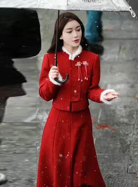 敬酒服新娘2025新款春季结婚订婚礼服小香风新中式气质套装洋装