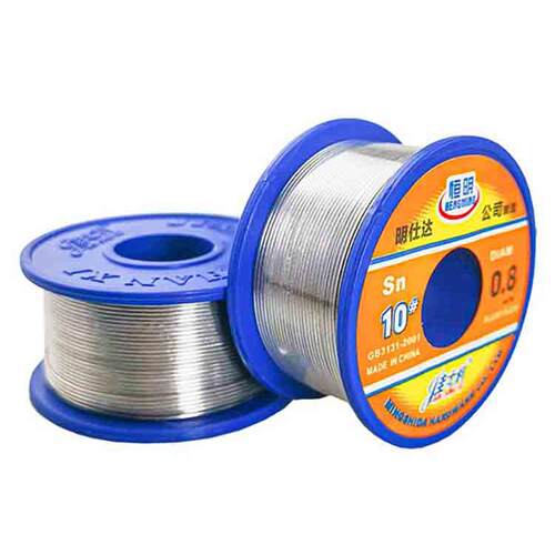 明仕达焊锡丝100g直径0.8mmE型带松香助焊剂电烙铁焊接电子耗材