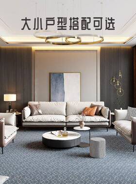 2021新款北欧负离子科技布沙发现简约小户型直排三人羽绒沙发