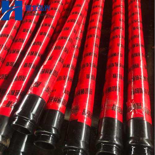 DN125*3000四层钢丝编织胶管 双头加强级泵送软管