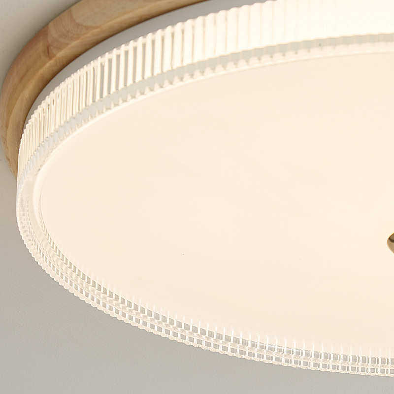 中古卧室吸顶灯胡桃色美式复古侘寂风极简圆形护眼超亮书房间灯具,家装灯饰光源,智能吸顶灯,淘宝优惠券,粉丝福利购,淘宝优惠卷