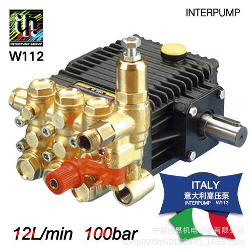 INTERPUMP陶瓷柱塞泵W112微雾喷雾配件假山风景喷雾泵增压泵