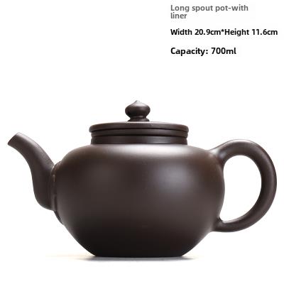 宜兴紫砂茶具大号提梁壶过滤内胆泡茶壶大容量茶壶洋桶壶凉茶水壶