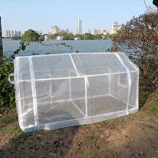 室外植物作物棚带拉链门小窗户帐篷菜园花园后院防雨御寒防积水
