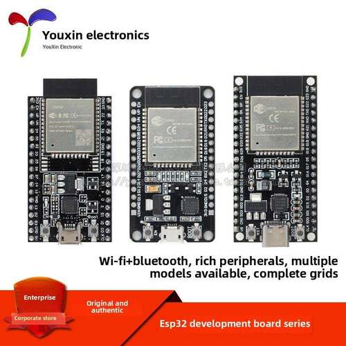Esp32开发板Wifi+蓝牙双核32位Mcu模块系统板Cp2102/Ch340/Ch9102