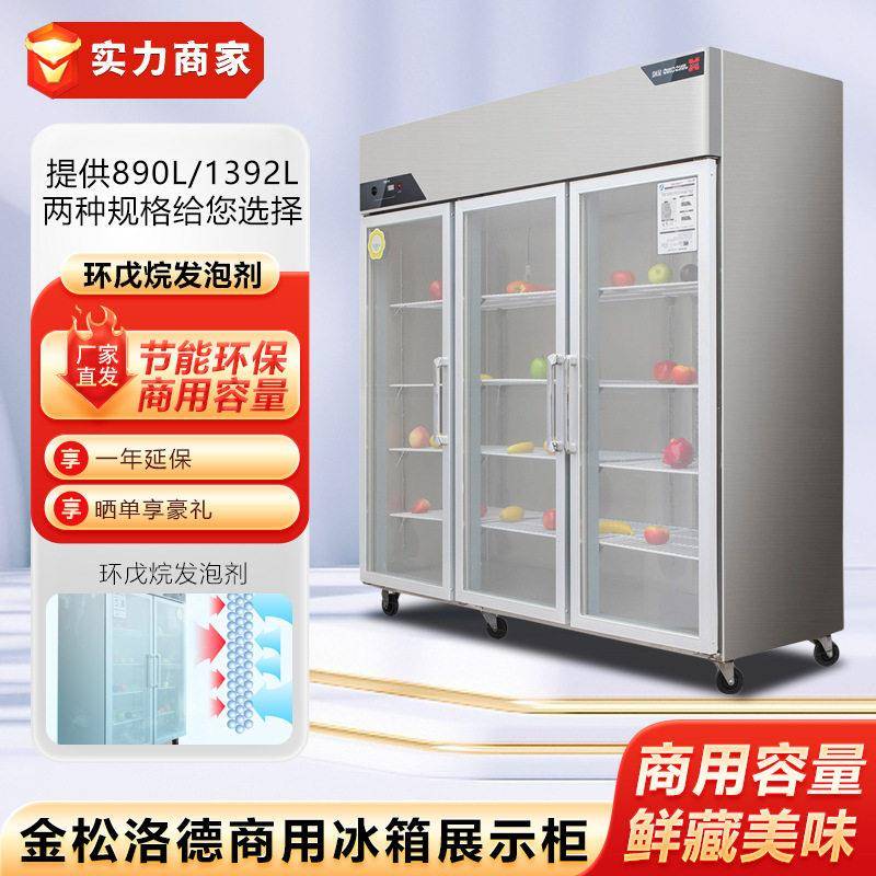 金松洛德展示柜商用冰箱双门留样冷藏陈列柜二门三门点菜柜保鲜柜