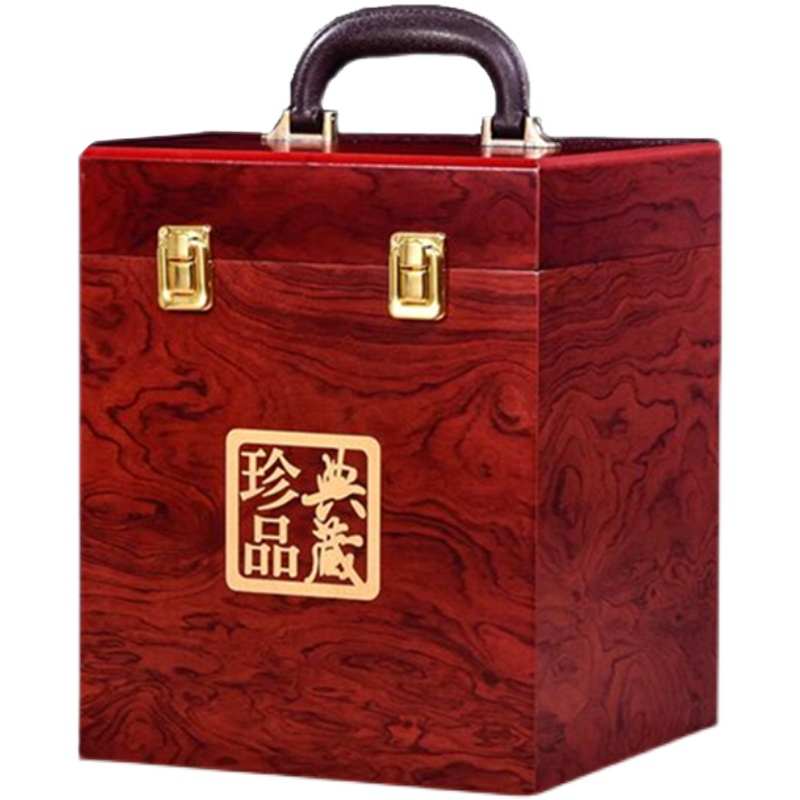 白酒包装礼盒 两四六瓶装高档皮空盒 白酒礼盒专用箱子定制
