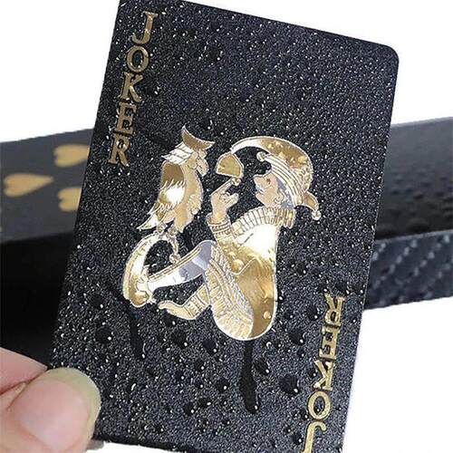 Black Gold A Deck Of Plastic Waterproof Playing Card 扑克牌