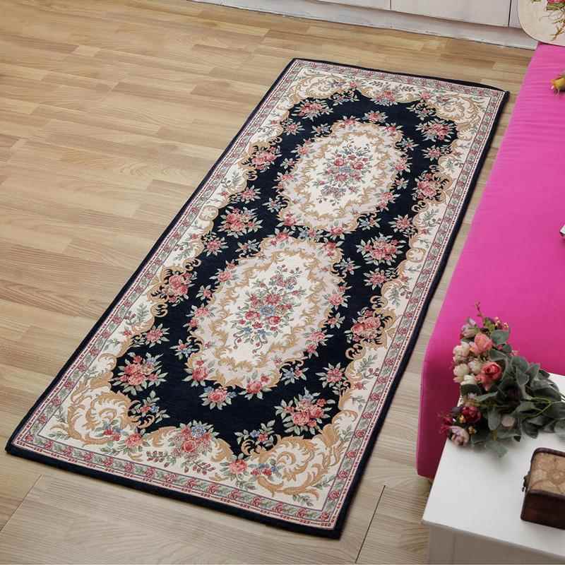 正品床边毯卧室欧式床尾条床前垫家用长长房方子水洗脚垫间床头地