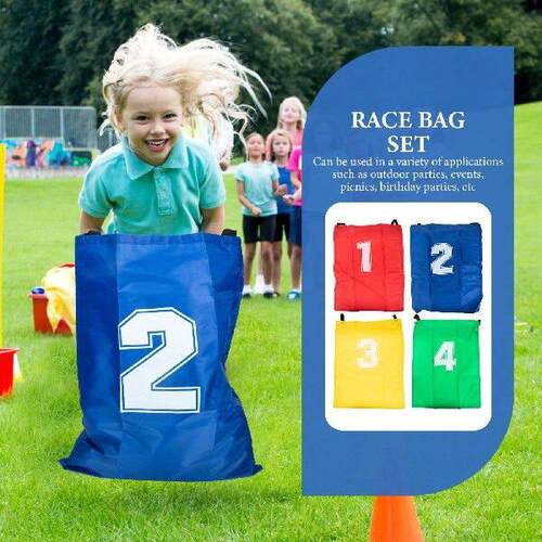 4 Pcs Jumping Bag Kids Game Children Sack Race Toys Bulk