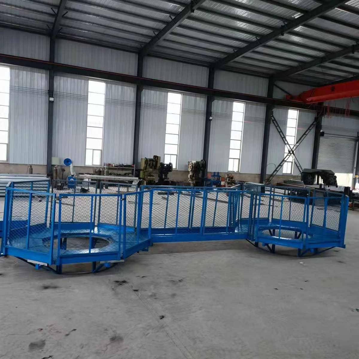 盖梁平台桥梁墩柱施工平台组装式安全梯笼平台