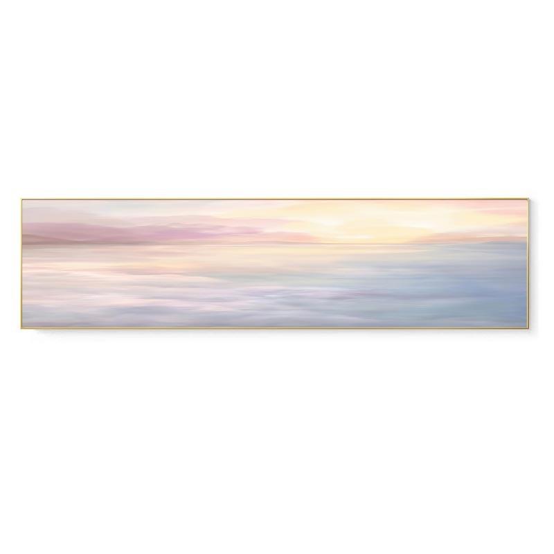 来图定制温馨风景卧室挂画抽象公寓客房装饰画横幅酒店宾馆床头画
