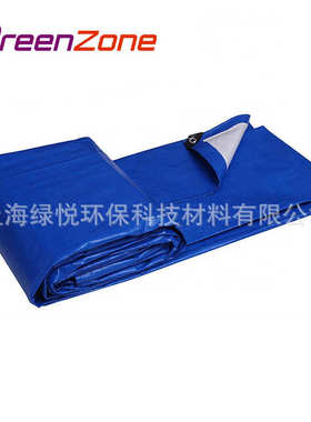 篷布 蓝白色PE卡车篷布120克编织布卷遮盖防水卡车防水布