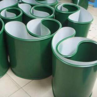 绿色PVC食品级输送带食品厂用白色蓝色轻型运输带平皮带传动带