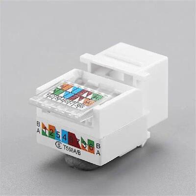 1~10PCS Cat6 UTP Keystone Female Jack Connector Adapter