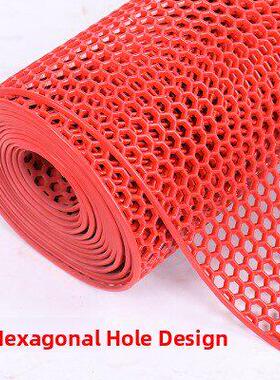 防滑垫厕所淋浴防水地板垫浴室厨房塑料网Pvc防水防滑脚垫