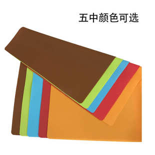 60加厚长方形儿童硅胶餐垫大号纯色隔热防滑擀面垫北欧小学生