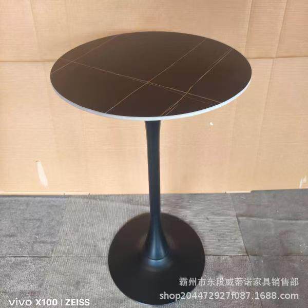 北欧高吧台桌酒桌家用圆形高脚桌酒子会展会小K55吧阳台台休闲吧