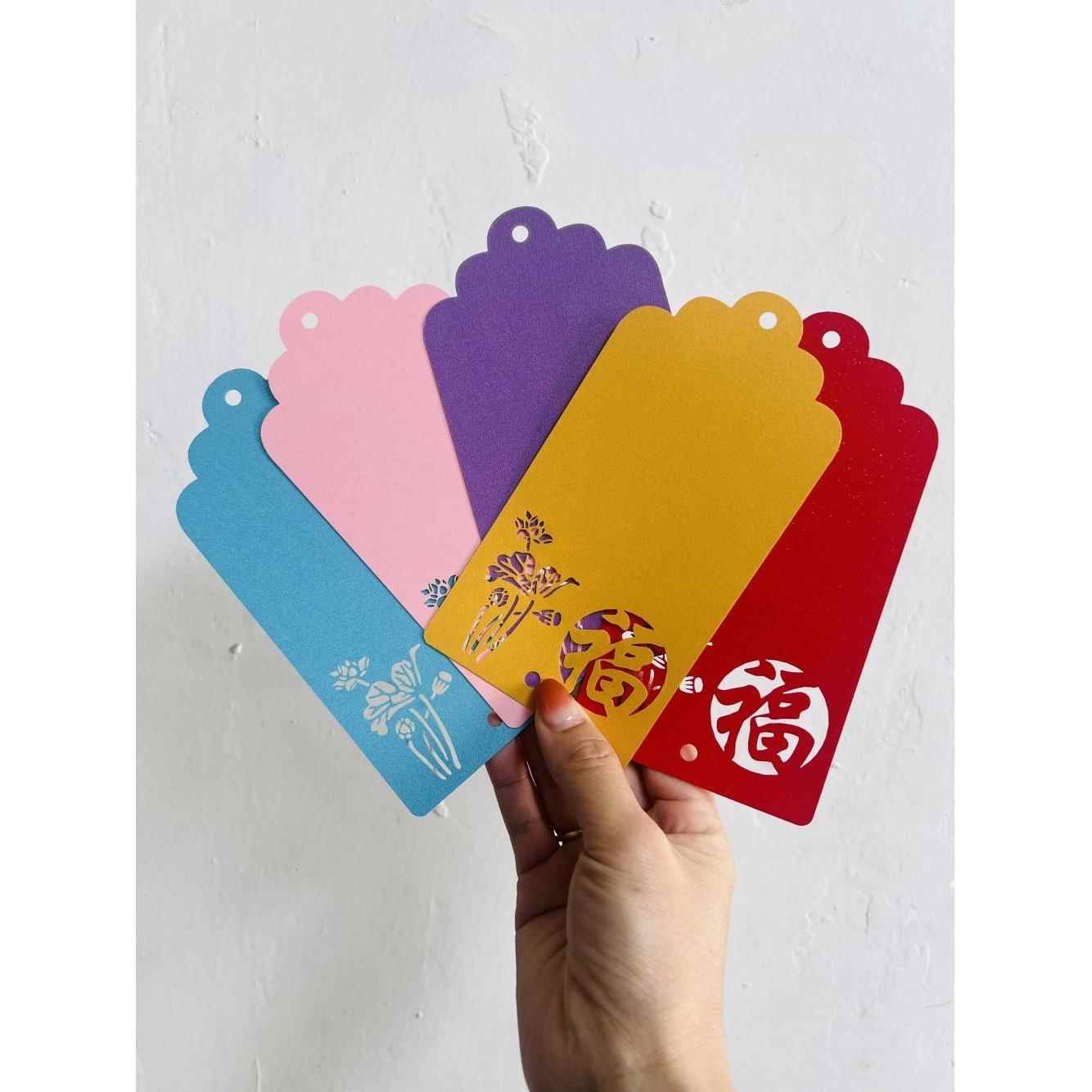 彩色大尺寸福卡心愿卡许愿挂卡手写祝福留言贺卡可定制LOGO