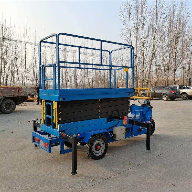 厂家供应升降电动三轮车车载拉货电动平板车搬运货物平台车