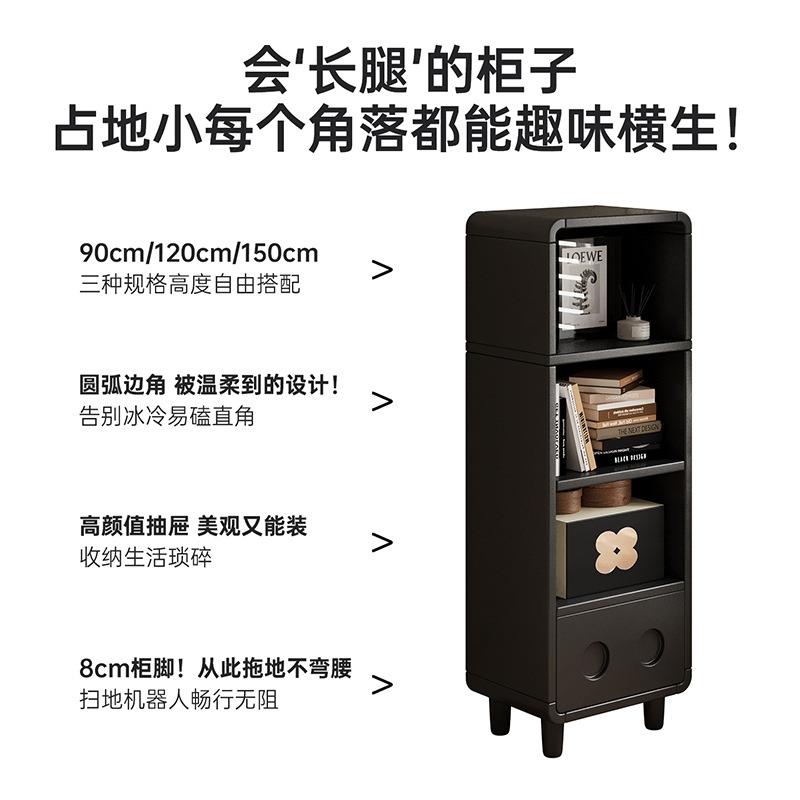 书架置物架家用立柜客厅靠墙转角柜储物柜多层收纳柜电视柜小边柜