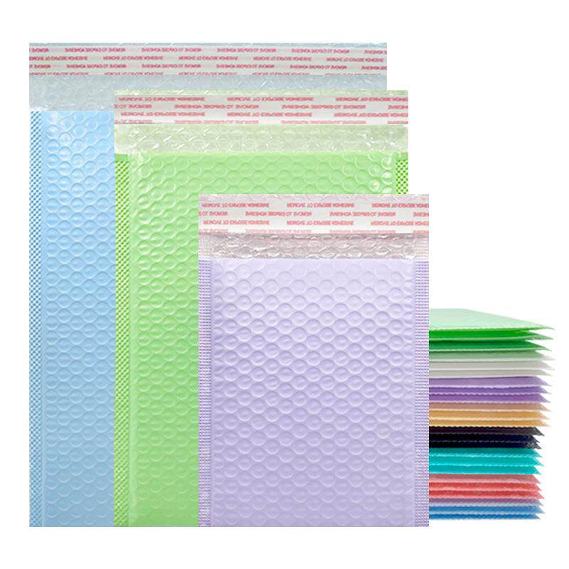 彩色气泡袋沫共加膜泡快递袋裸粉色打SEU包装材料自粘厚信封袋现