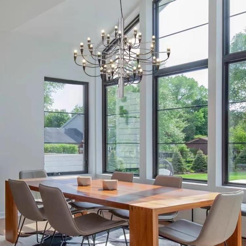 大利fl果os意盛989夏实吊灯师法式客厅餐厅吊灯楼梯设计挑空别墅