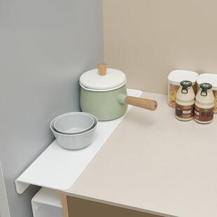 厨房冰箱夹缝隔板免打孔台面侧边隔板桌面缝隙填充延长遮挡板