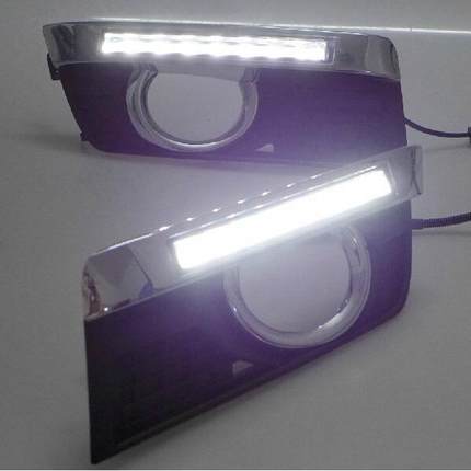 适用于凯迪拉克SRX专用日行灯LED日行灯原装位改装日间行车灯