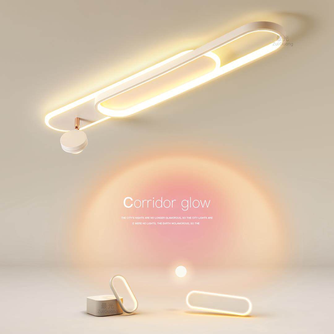 卧室夕阳日落灯氛围过道射灯玄关长条LED吸顶灯简约2025新款灯具