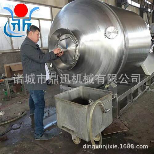 供应变频真空滚揉机GR-600型真空滚揉机大型鲜肉腌制滚揉机
