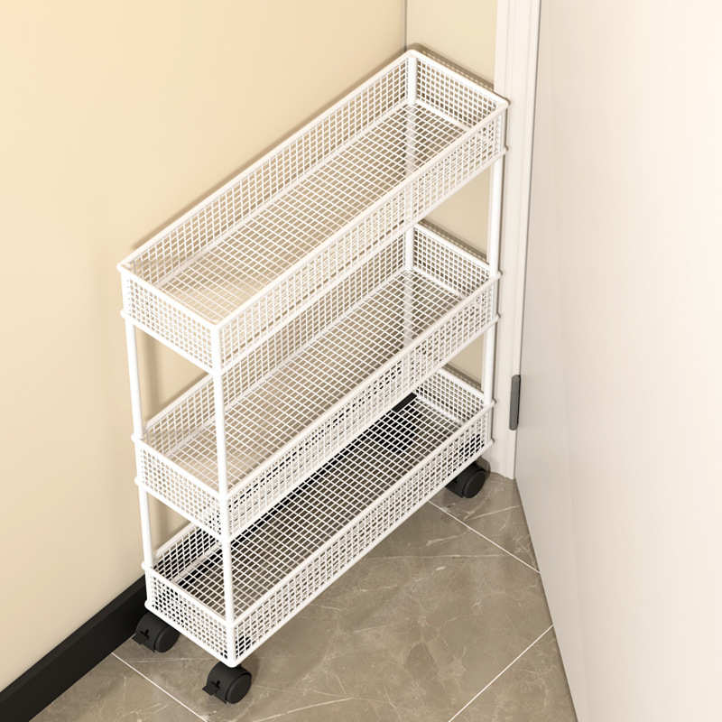 9V7T缝隙极窄置物架门后夹缝收纳柜冰箱厨房超窄边缝卫生间储物小