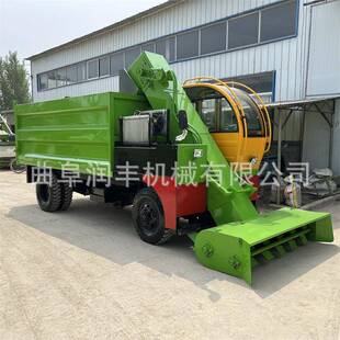 牛羊圈舍柴油除粪机三轮牛粪装运铲粪车奶牛场地面粪便清理设备