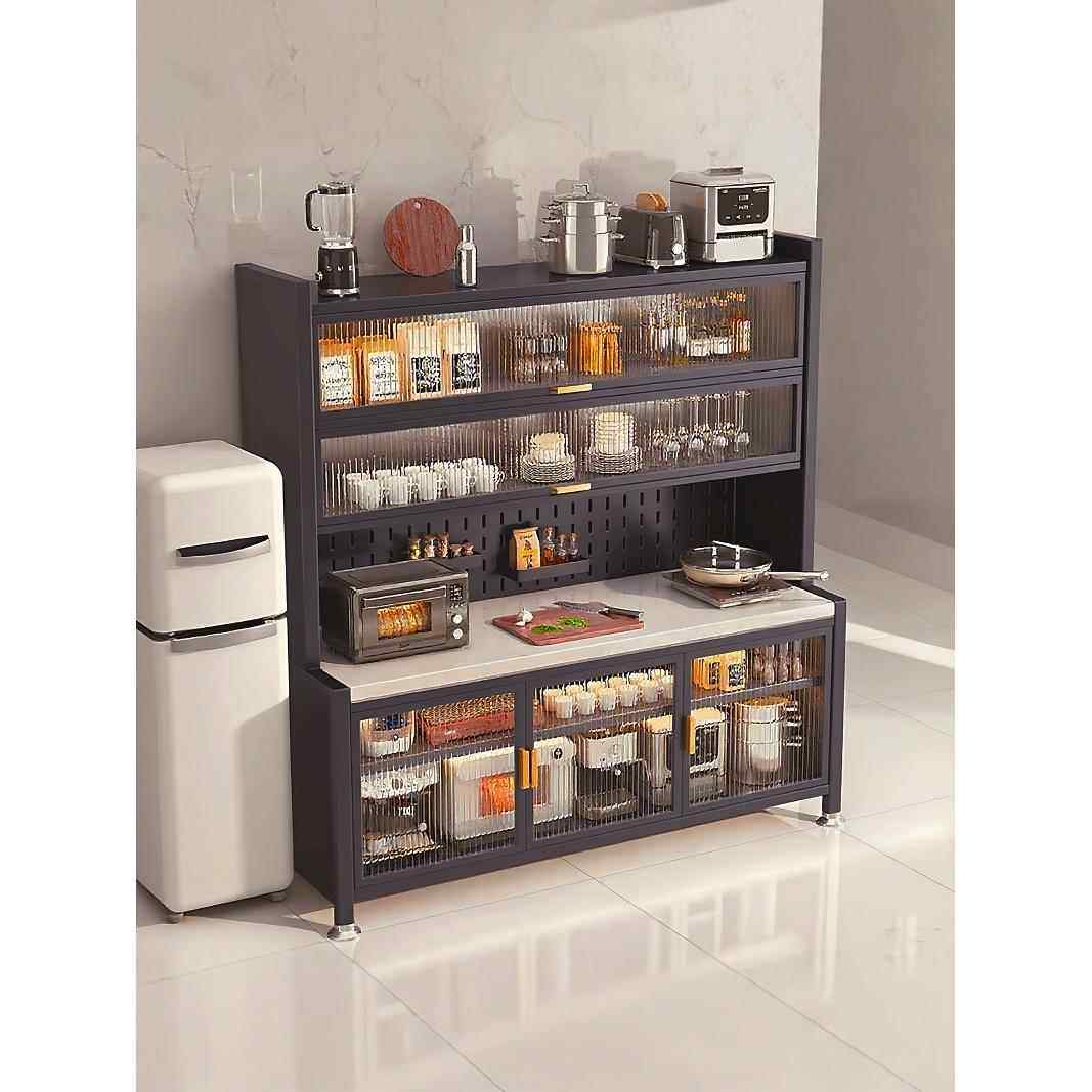 鹏音伴新款岩板厨房多功能置物餐边储物柜落地多层微波炉收纳碗柜橱柜子配件,电玩/配件/游戏/攻略,其他配件,淘宝优惠券,粉丝福利购,淘宝优惠卷