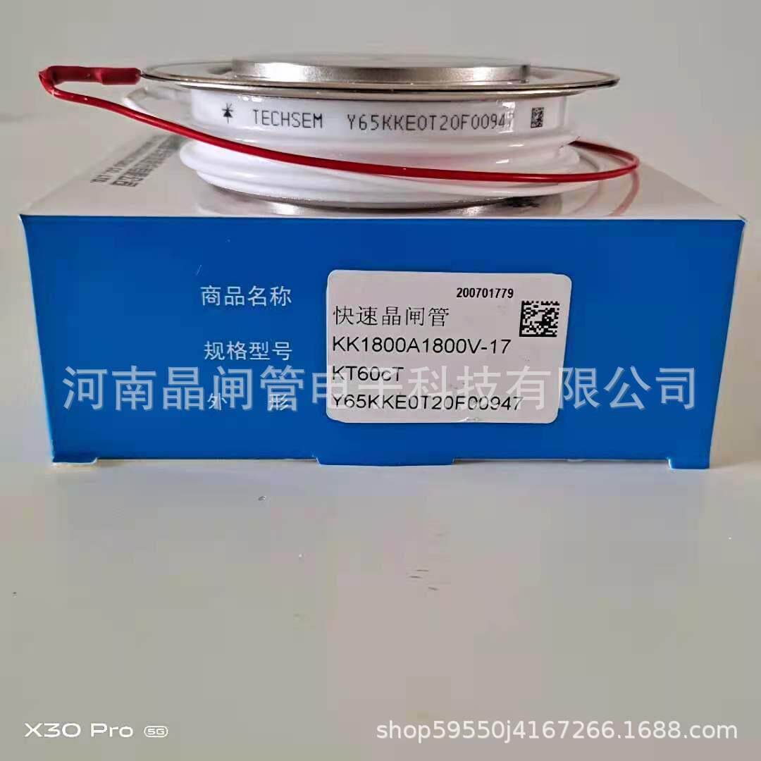 TECHSEM湖北台基可控硅KK1800A1800V2000V2500V中频炉快速晶闸管