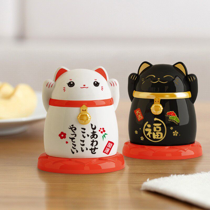 塑料牙签筒牙签盒家居客厅摆件牙签瓶创意牙签桶收纳罐子卡通