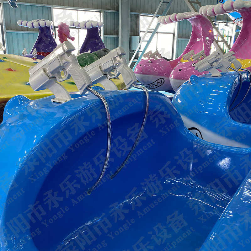 新款激战鲨鱼岛玩水互动游乐设备亲子儿童乐园景区商场广场游乐园