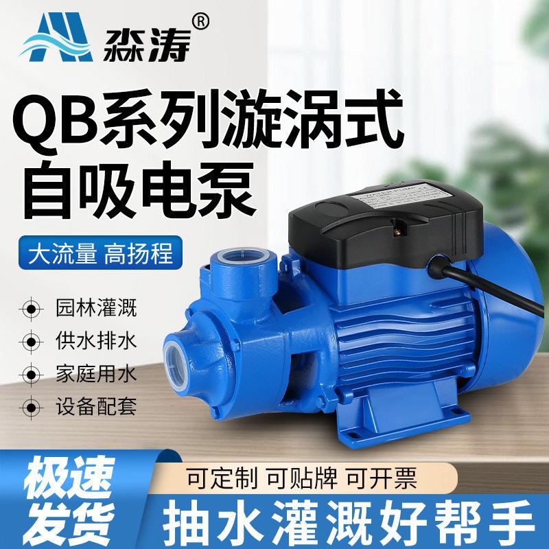 QB60自吸清水泵漩涡式离心泵自来水管道加压泵太阳能压泵循环泵