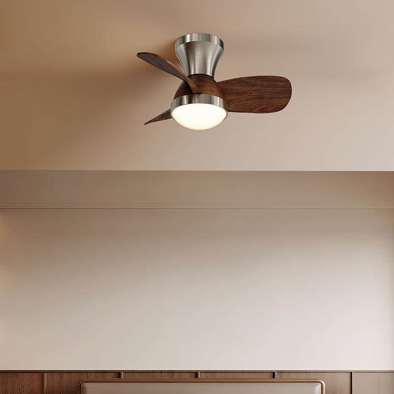 中古风扇灯卧室吸顶风扇灯法式复古走廊过道小尺寸吊扇灯中山灯具