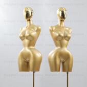 半身金色 模特展示架全身女装 服装 店大屁股人体模型跨境欧美大码