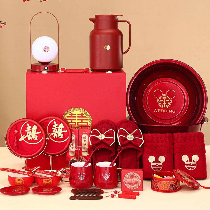 女方陪嫁套装行李箱结婚用品大全新娘嫁妆不锈钢喜盆高档洗漱物品,节庆用品/礼品,陪嫁用品套装,淘宝优惠券,粉丝福利购,淘宝优惠卷