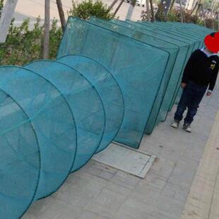 鱼笼地网渔网虾笼大框捕鱼笼折叠有结网鱼笼泥鳅河虾黄鳝笼龙虾网