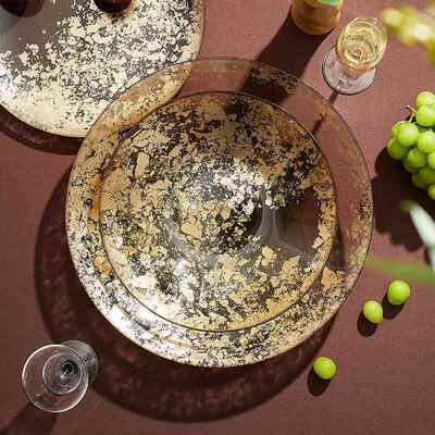 【折扣价】2025新款高端时尚水果盘大号水晶玻璃盘家用客厅茶几沙