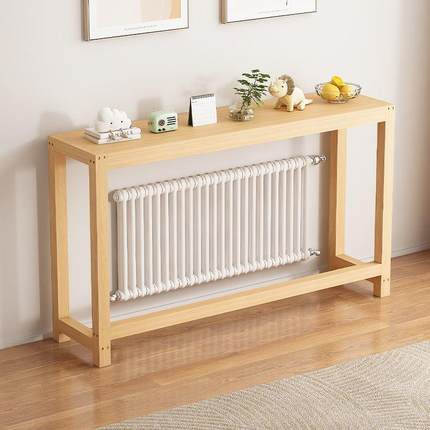 暖气片85810194上置架多储物长条落地架客厅靠墙窄桌方床头层床物