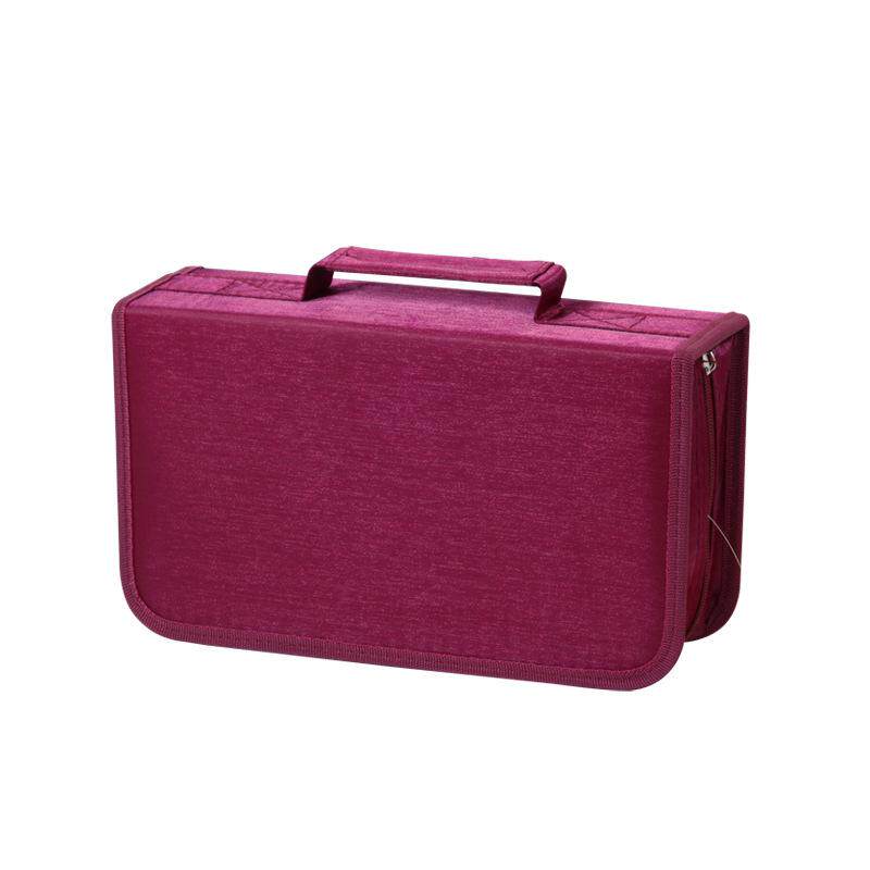 128片大号光碟册光盘收纳包丝光布碟片袋cd包家用dvd蓝光碟收纳盒