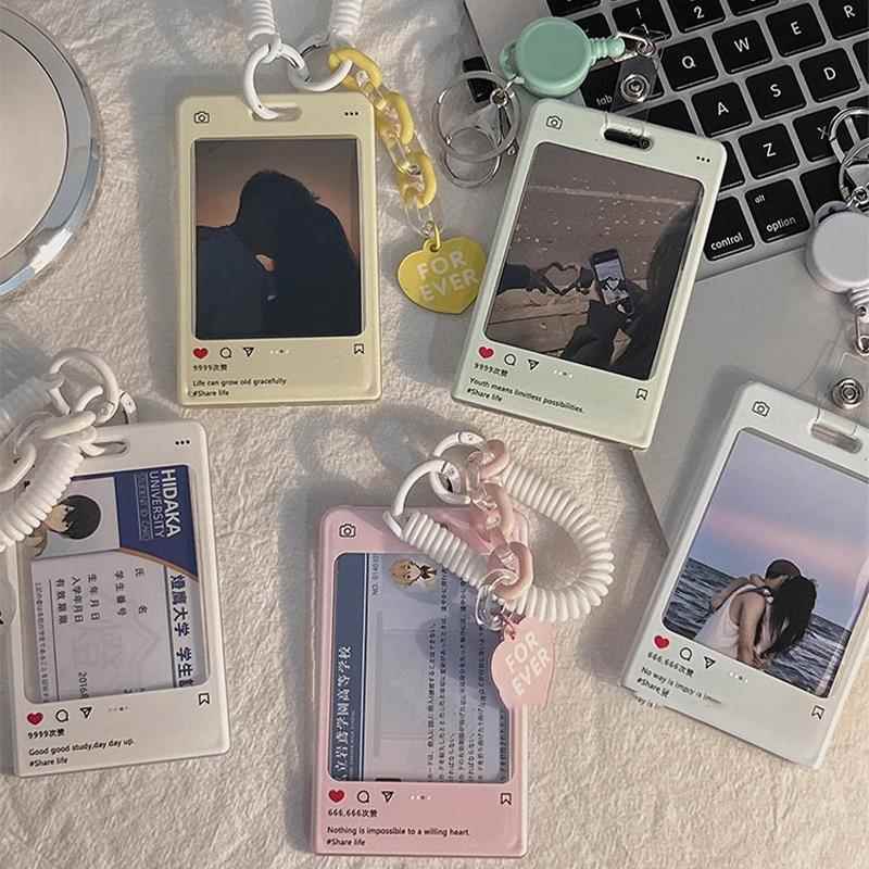 卡套饭卡校园卡保护套公交卡钥匙扣门禁卡套学生高颜值防丢小挂件