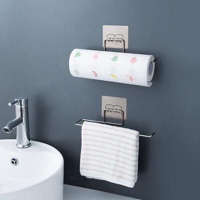 No-drill disposable lazy cloth rack, dishcloth paper towel h