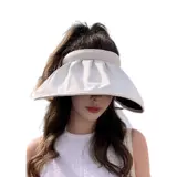 Виниловая солнцезащитная шляпа для женщин 2025 Новый ультрафиолетовый анти-ультравиолет летний небо