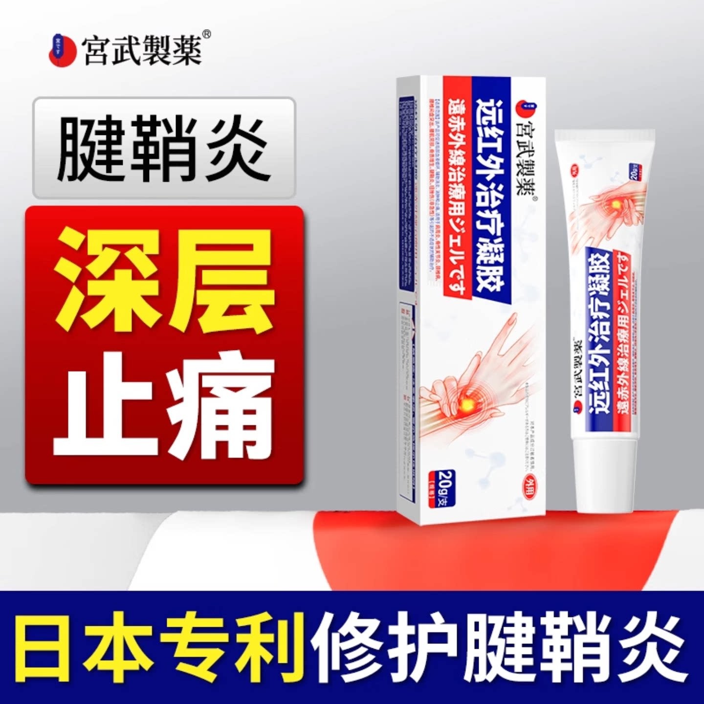 腱鞘炎贴膏远红外消炎止痛贴手指关节疼痛专治疗专用膏囊肿大拇指