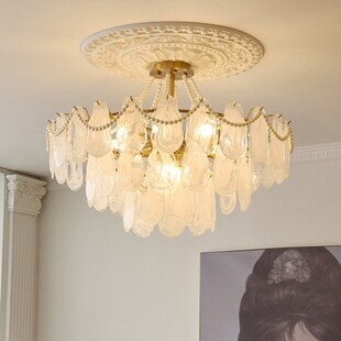 客厅吊灯现代简约大气高端2024新款广东中山灯具法式轻奢大厅主灯